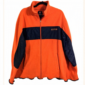 CHAPS (Ralph Lauren) vintage full zip orange sweatshirt
